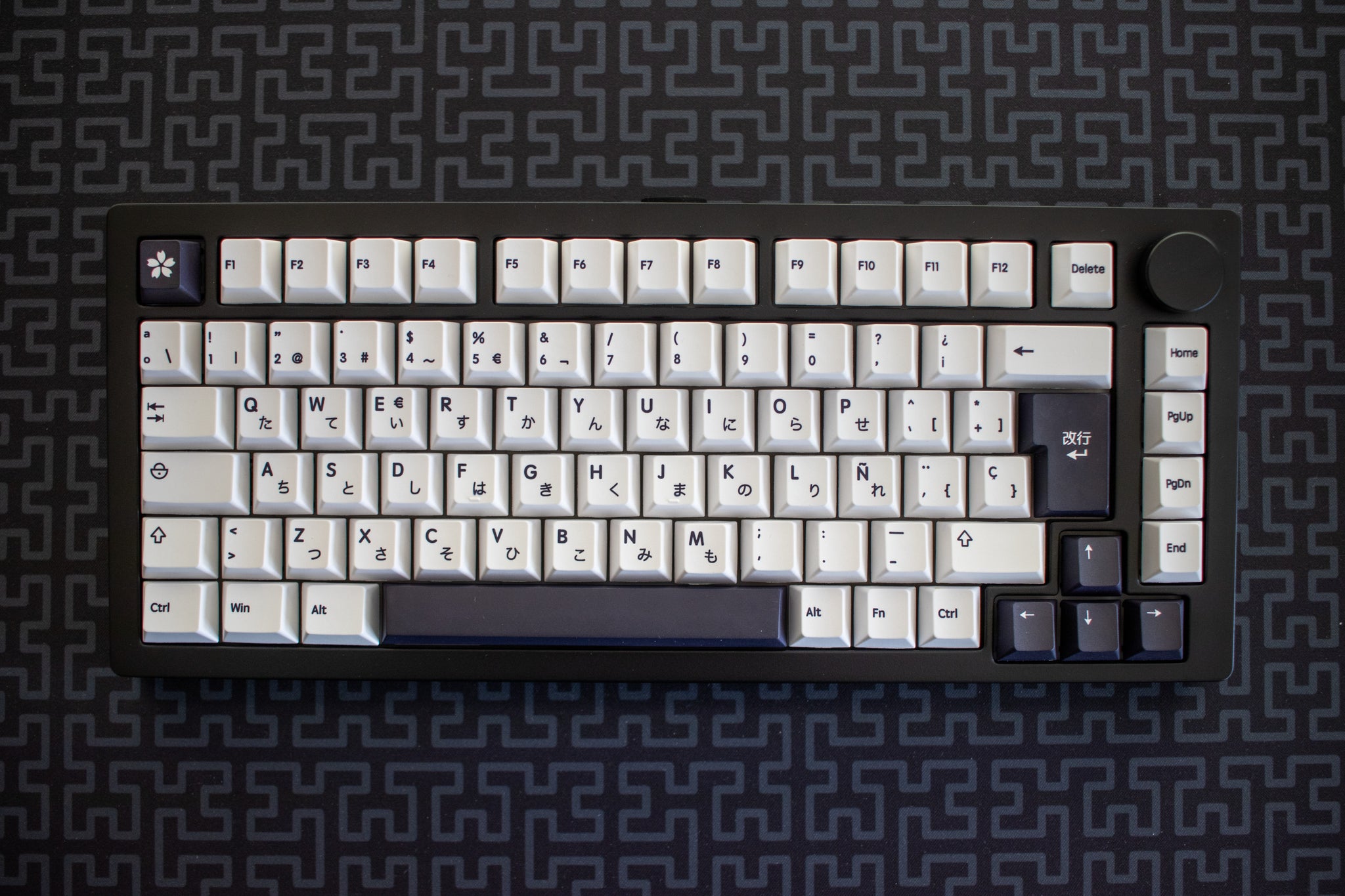 Teclado 75% ISO Español Aluminio Inalámbrico/Cableado Negro