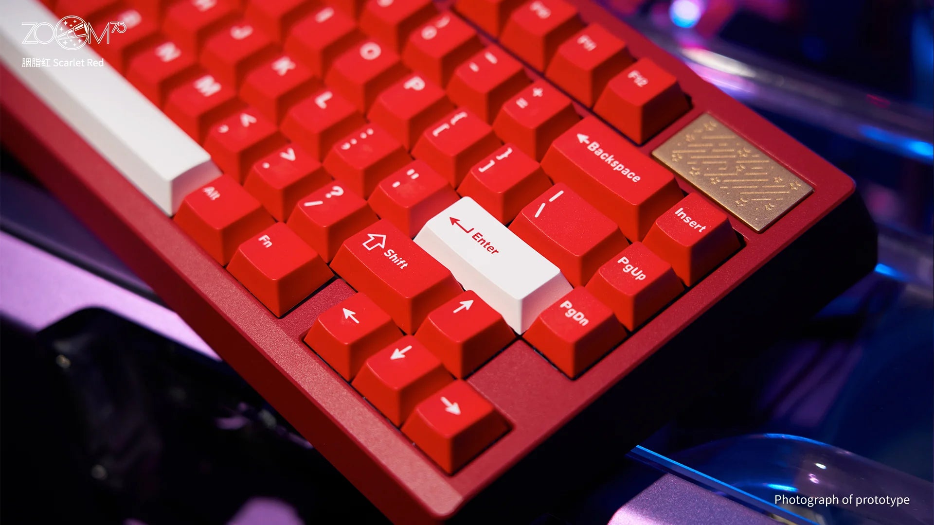 [Preventa] Meletrix Zoom75 Essential Edition (EE) - Barebones Keyboard Kit - Scarlet Red
