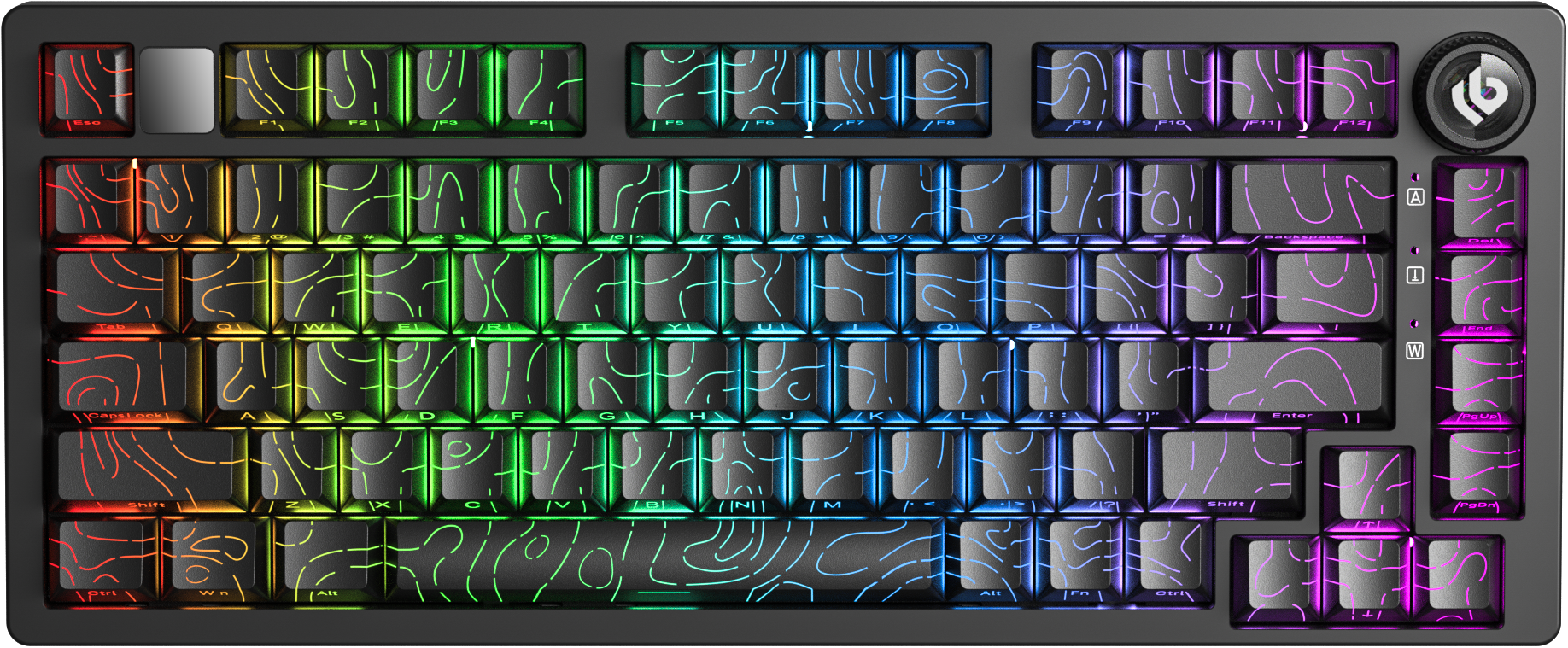 Teclado 75% Hi75C Pro Aluminio Inalámbrico/Cableado