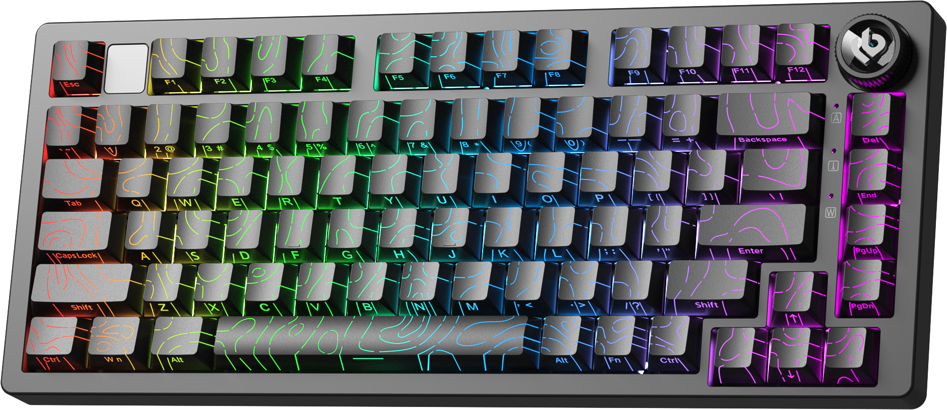 Teclado 75% Hi75C Pro Aluminio Inalámbrico/Cableado