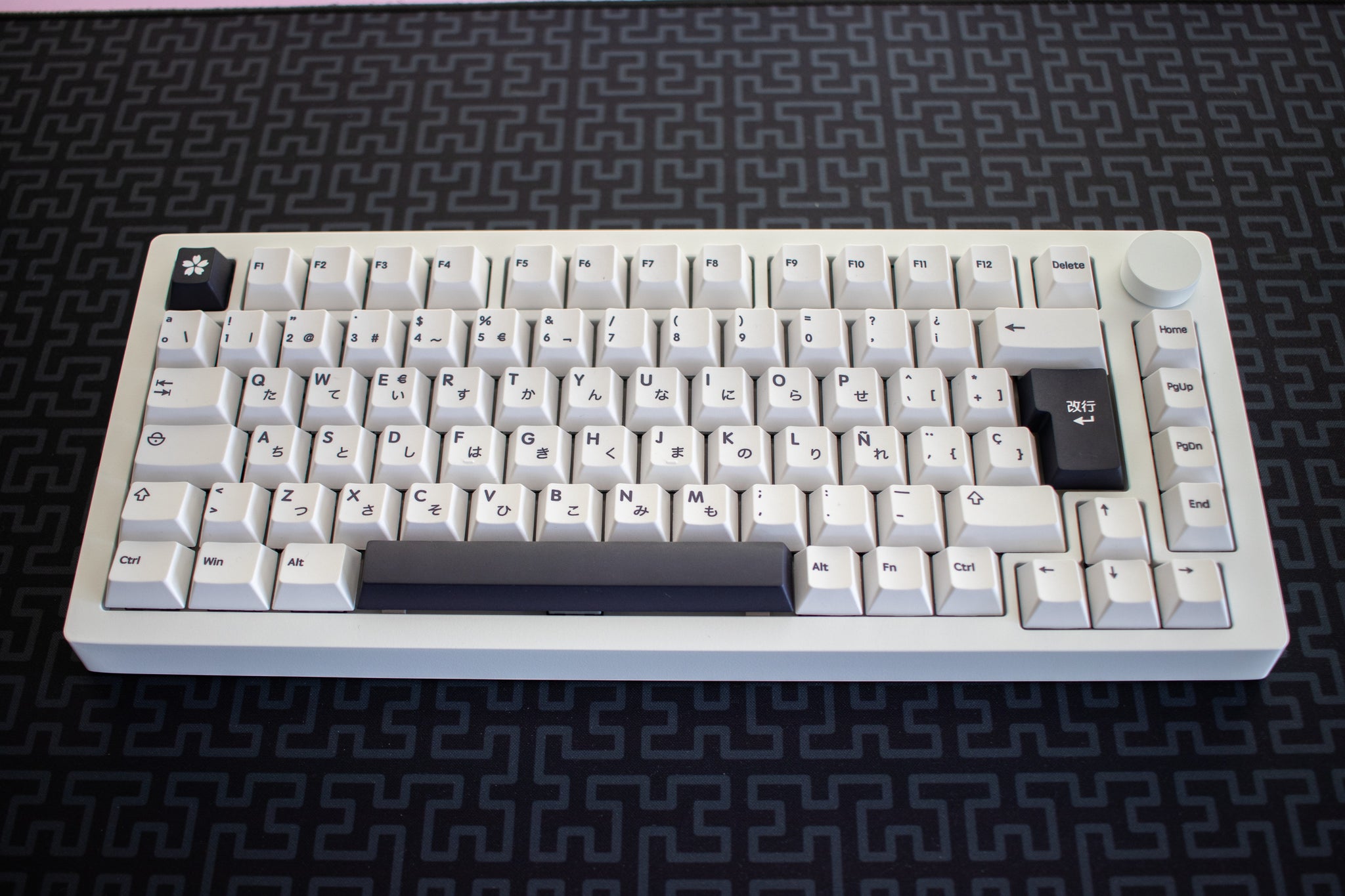 Teclado 75% ISO Español Aluminio Inalámbrico/Cableado Negro