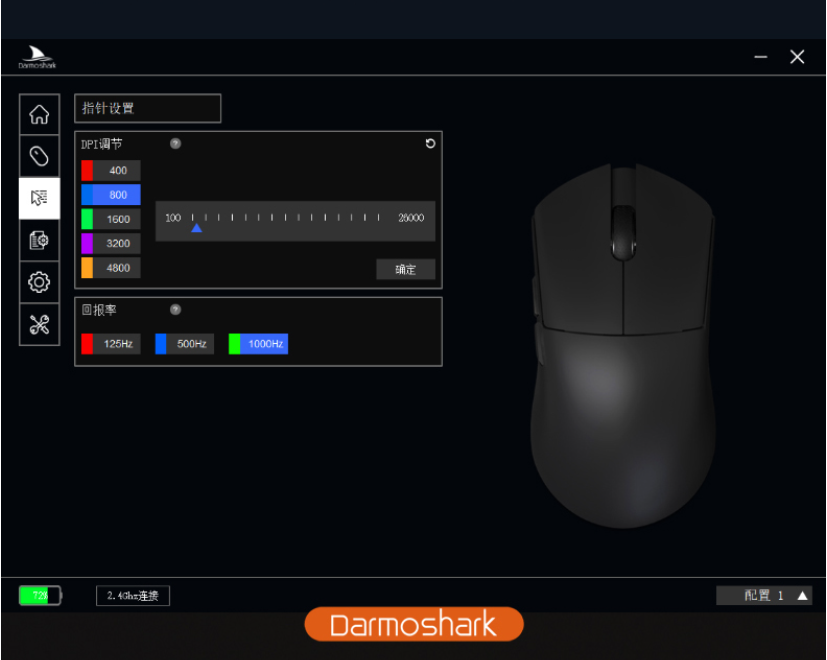 Mouse M3 Darmoshark BT 5.0/2.4GHz/Cableado