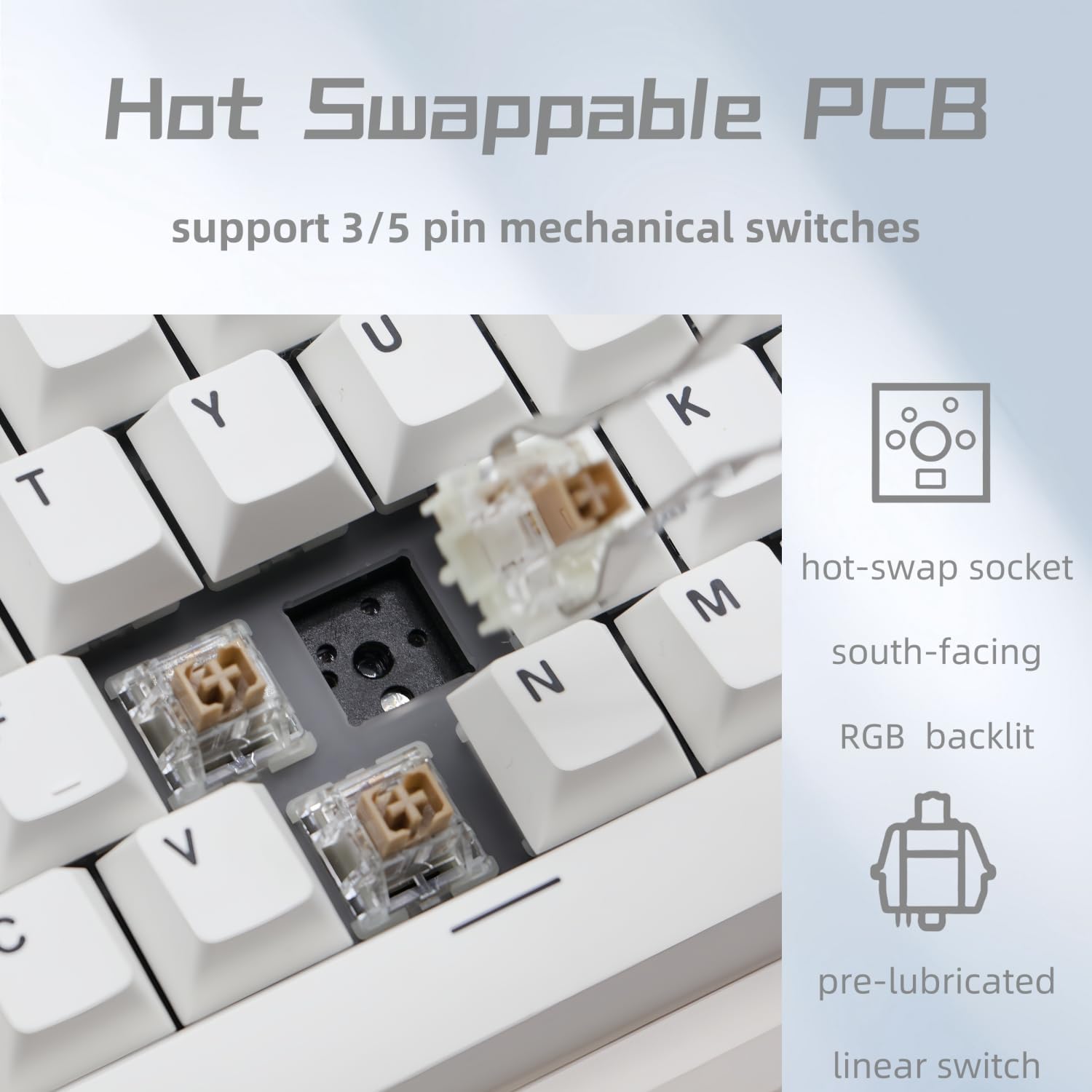 Teclado LVL80 Kit LCD + Knob Inalámbrico/Cableado