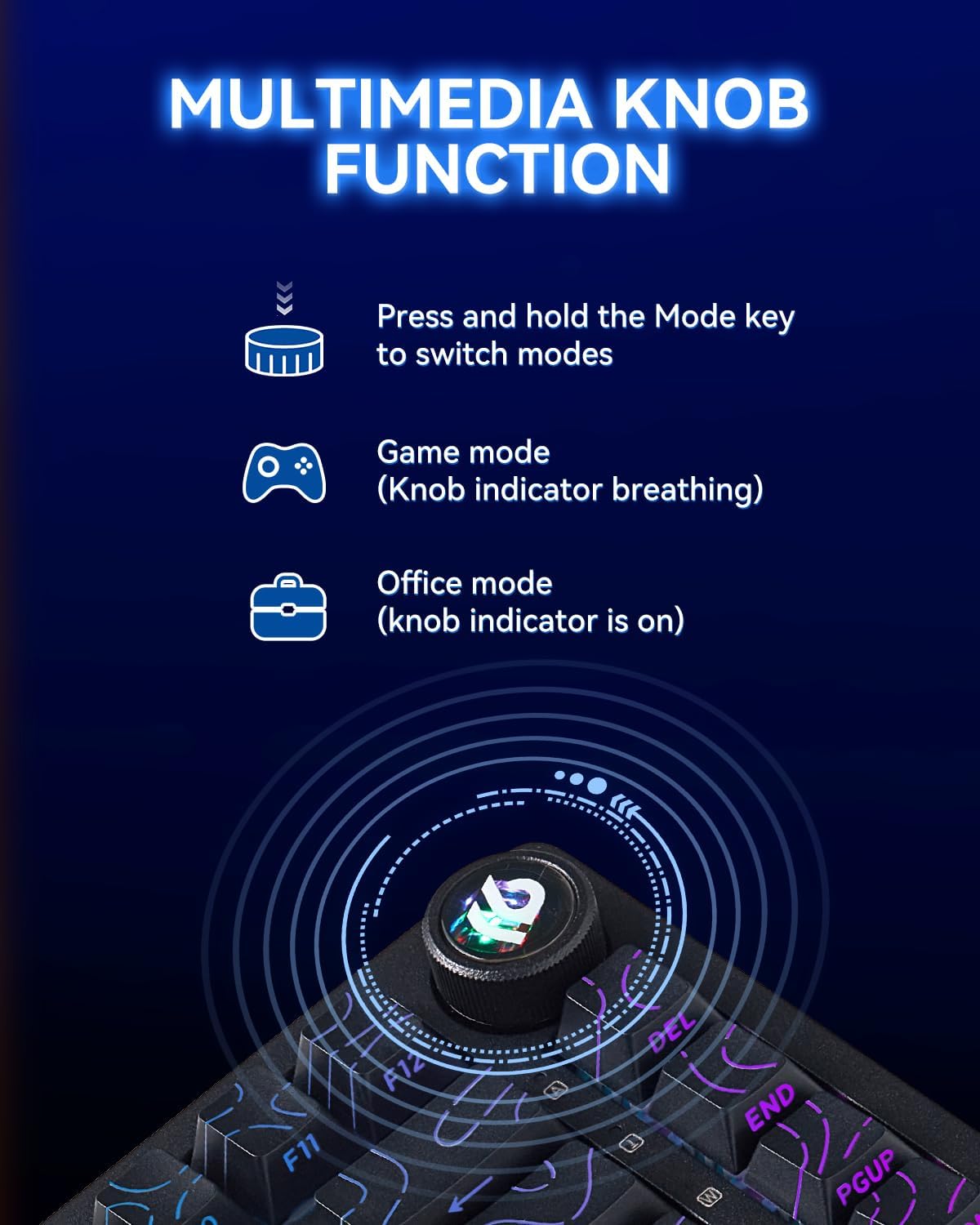 Teclado 75% Hi75C Pro Aluminio Inalámbrico/Cableado