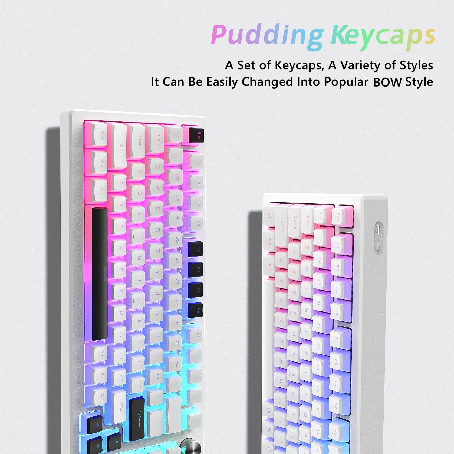 White Pudding PBT Backlit ANSI