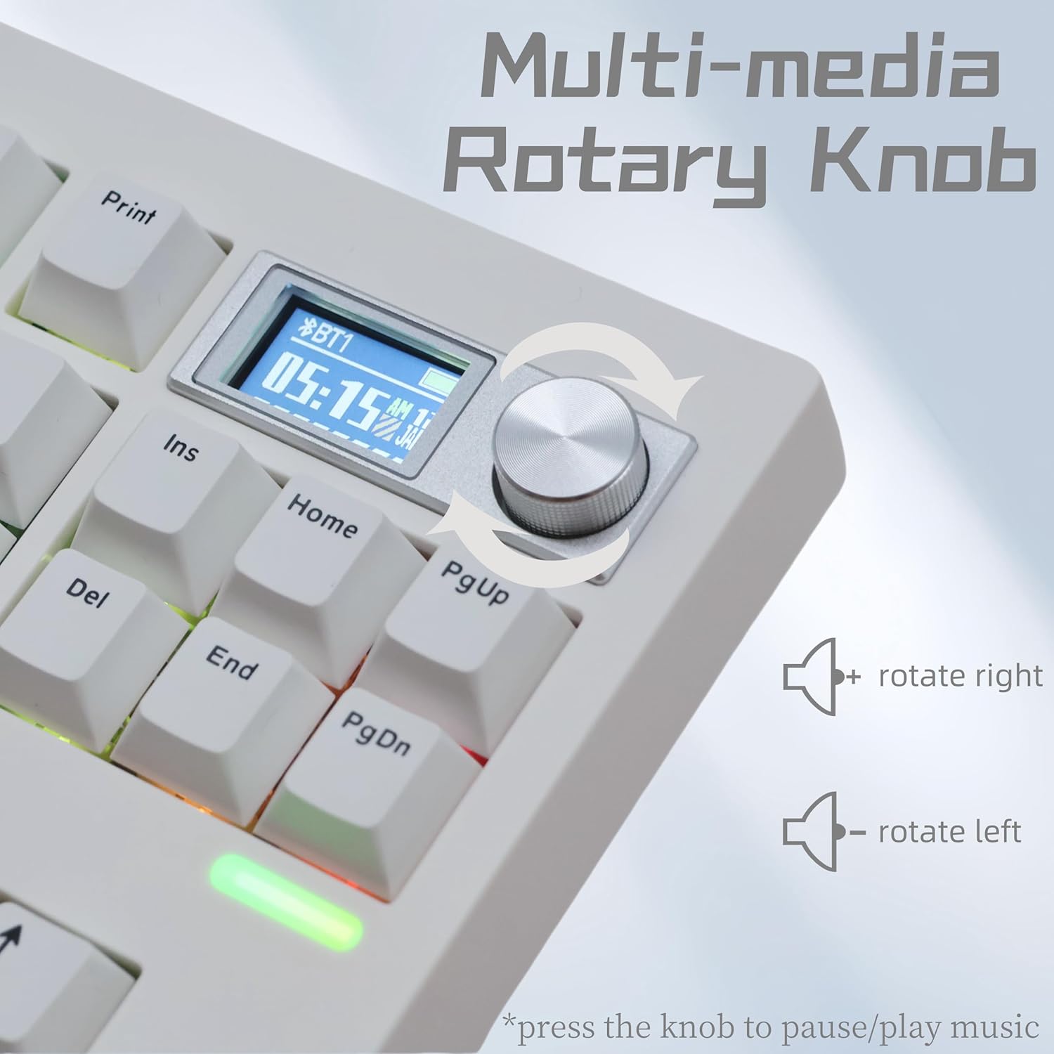 Teclado LVL80 Kit LCD + Knob Inalámbrico/Cableado