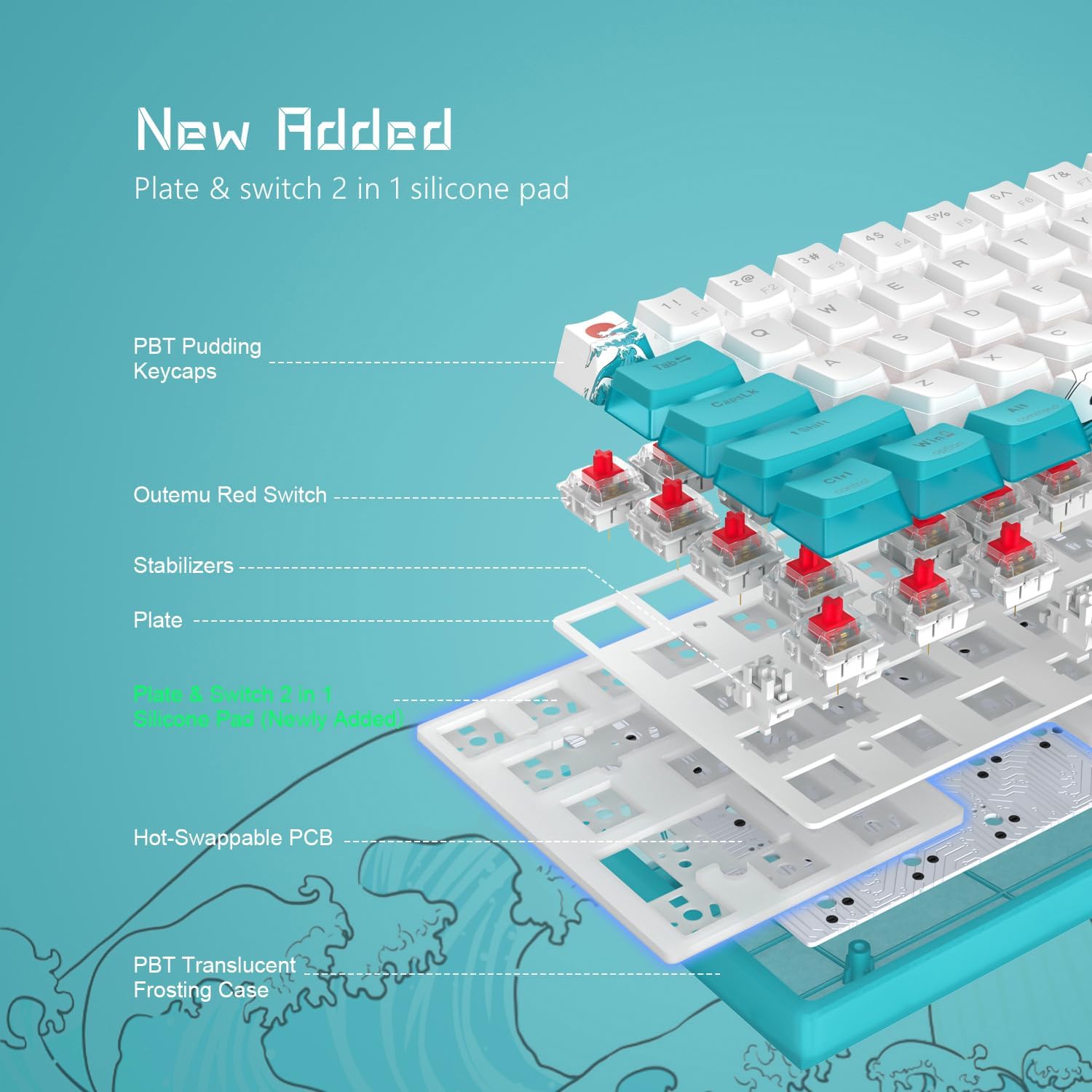 Teclado WK61 60%