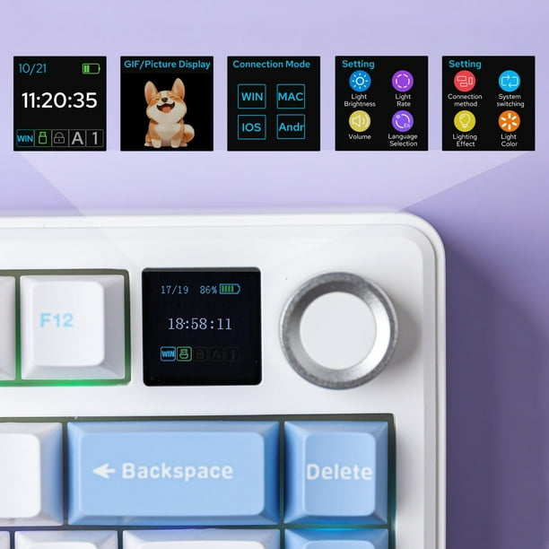 Teclado 75% F75 MAX Inalámbrico/Cableado