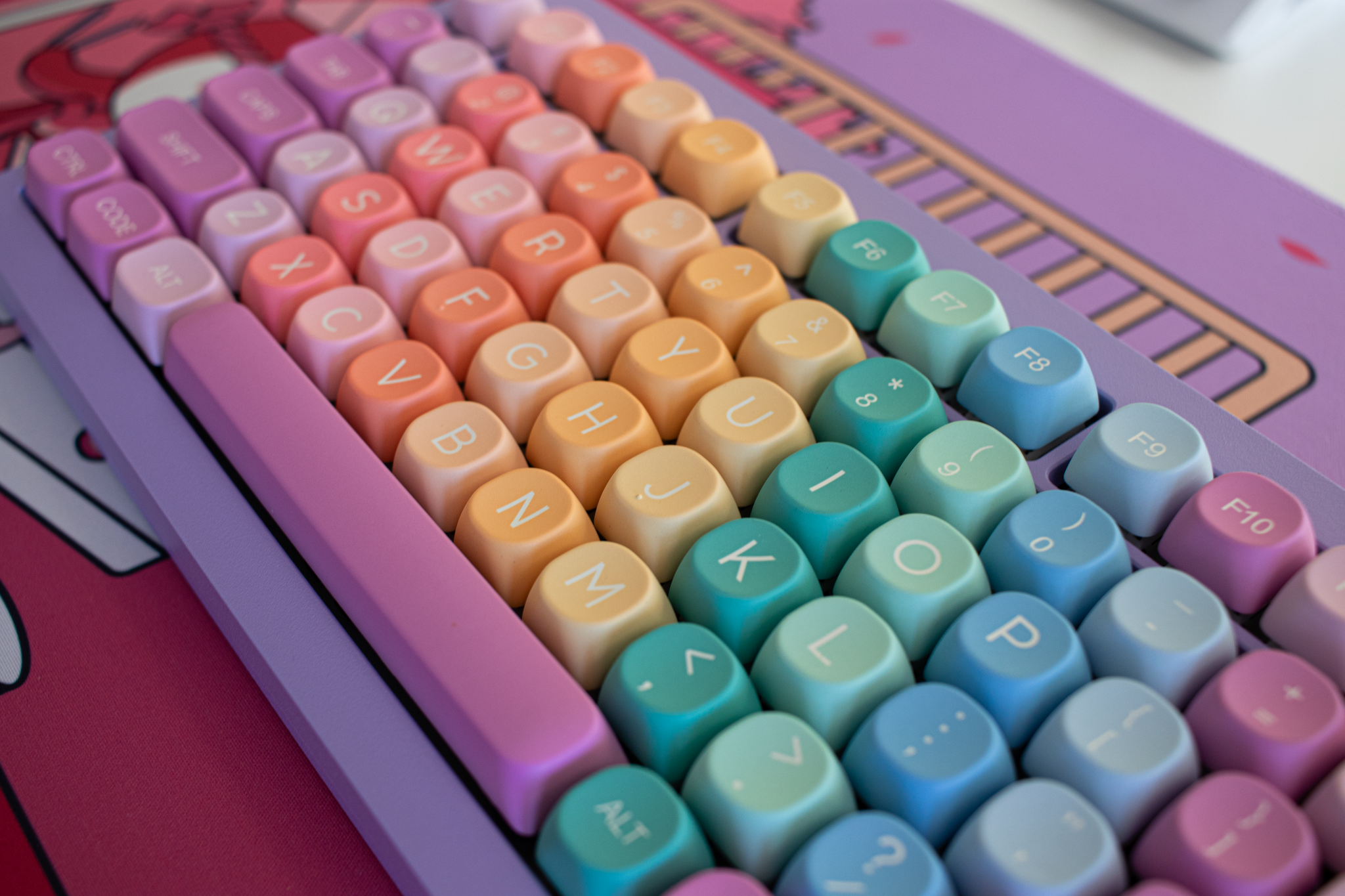 Teclado Gummy RGB Aluminio Inalámbrico/Cableado