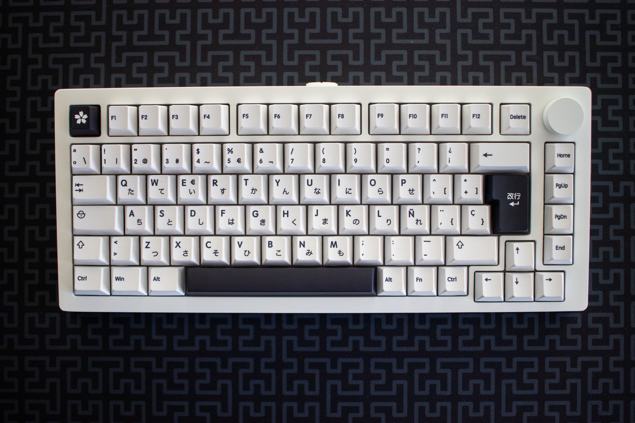 Teclado 75% ISO Español Aluminio Inalámbrico/Cableado Negro