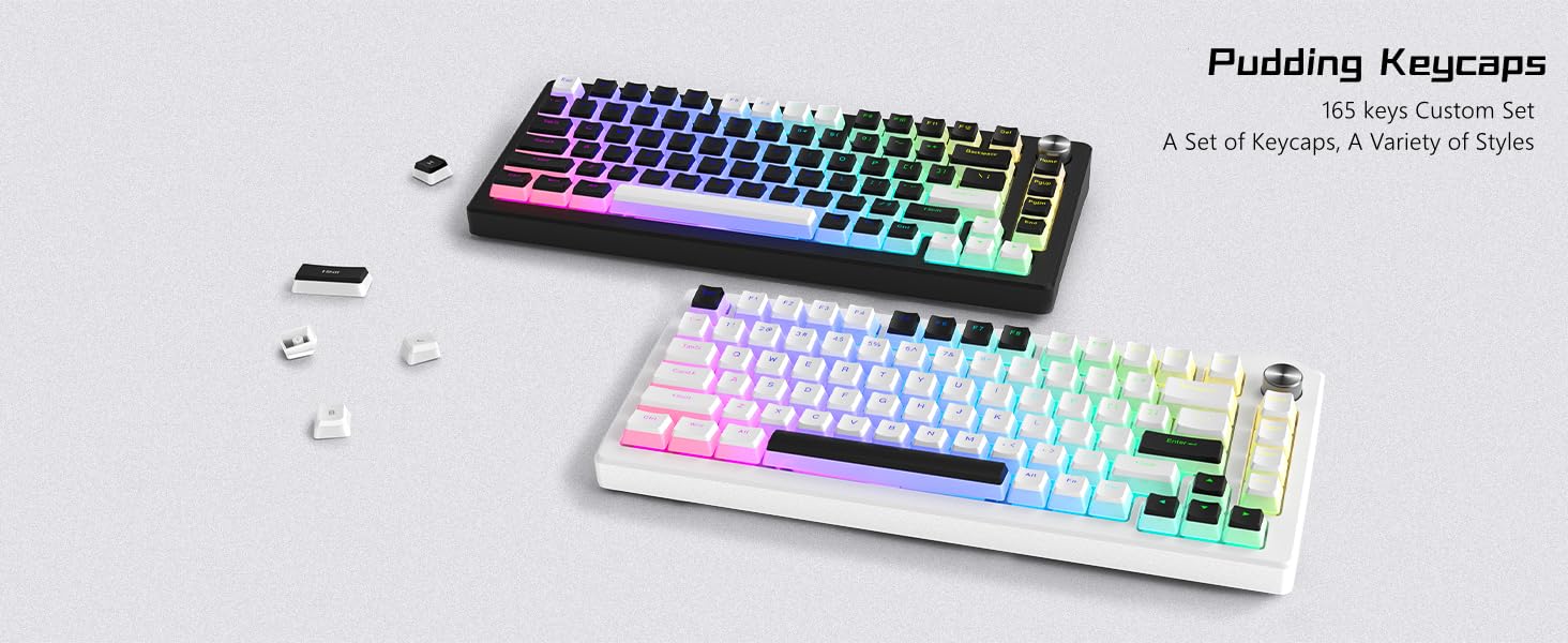White Pudding PBT Backlit ANSI