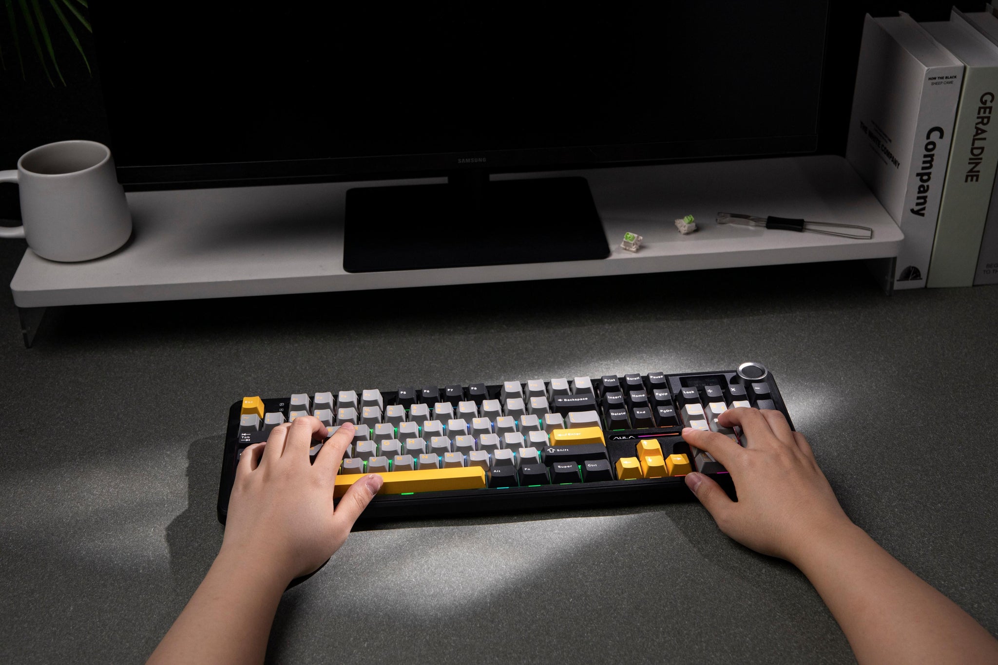 Teclado 100% F108 Pro Inalámbrico/Cableado