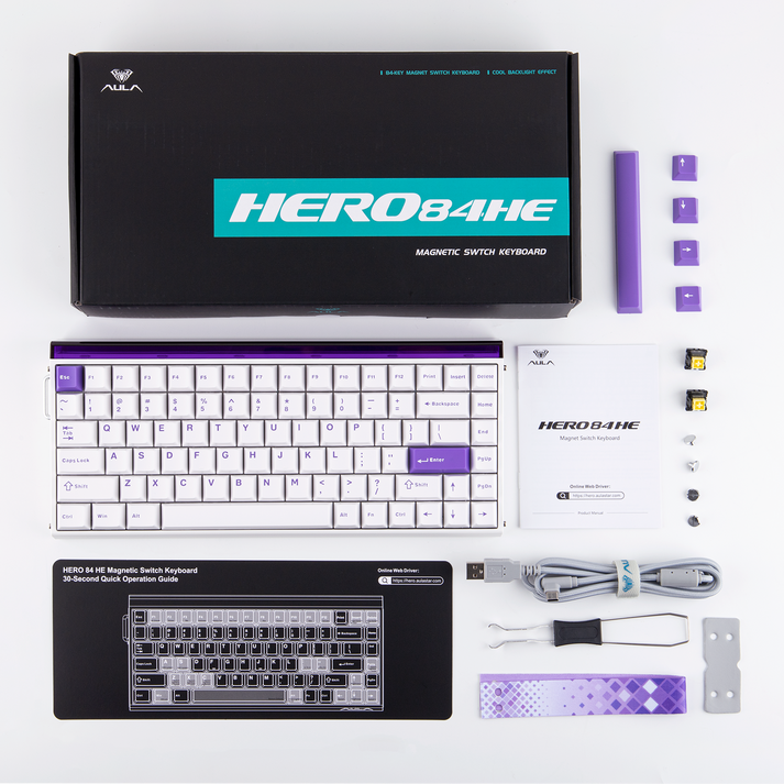 Teclado 75% Magnetico HERO84 HE Rapid Trigger