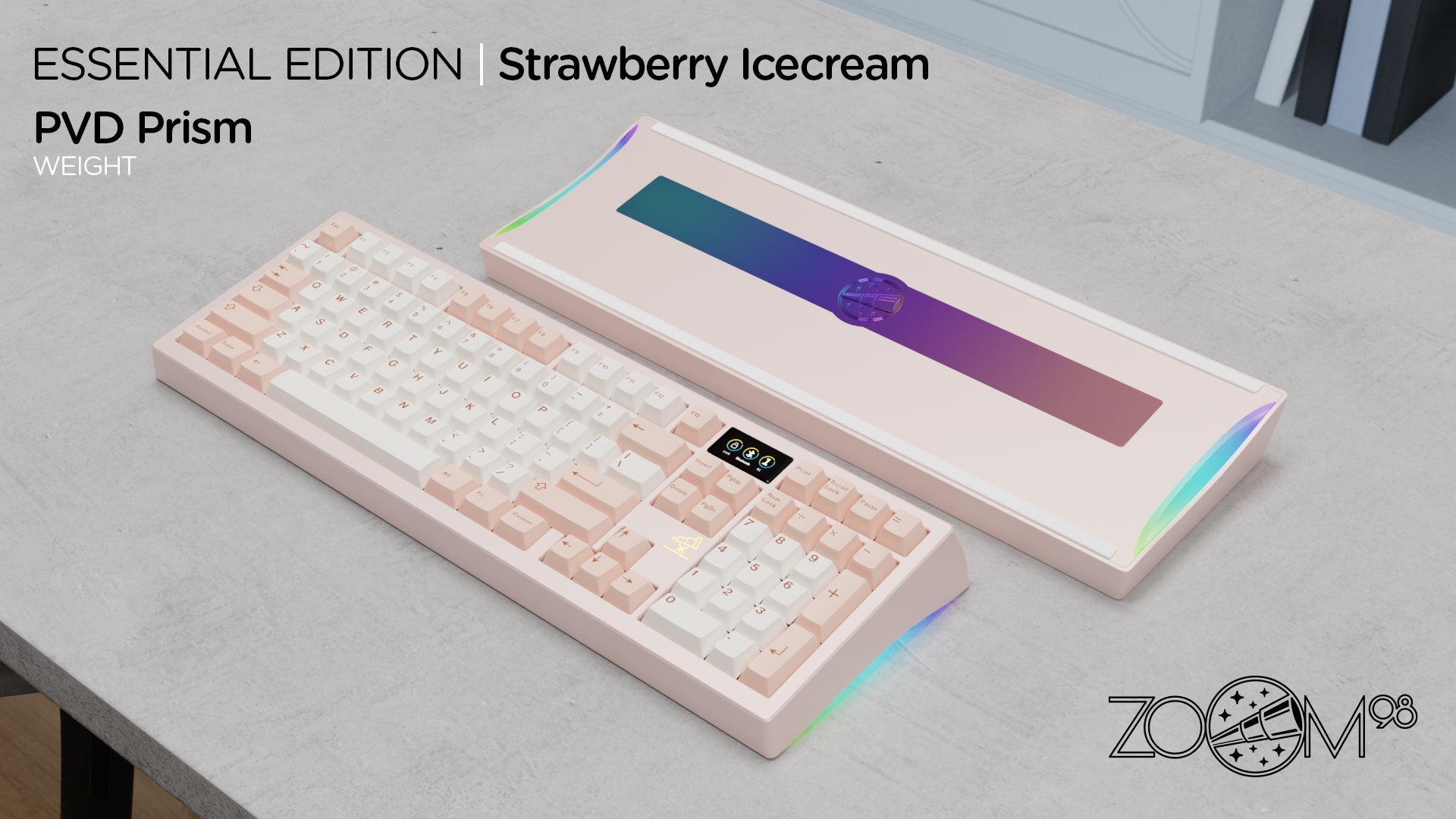 ZOOM98 Con Cable Non-Flex Cut PCB con pantalla LCD Module+ Stainless S