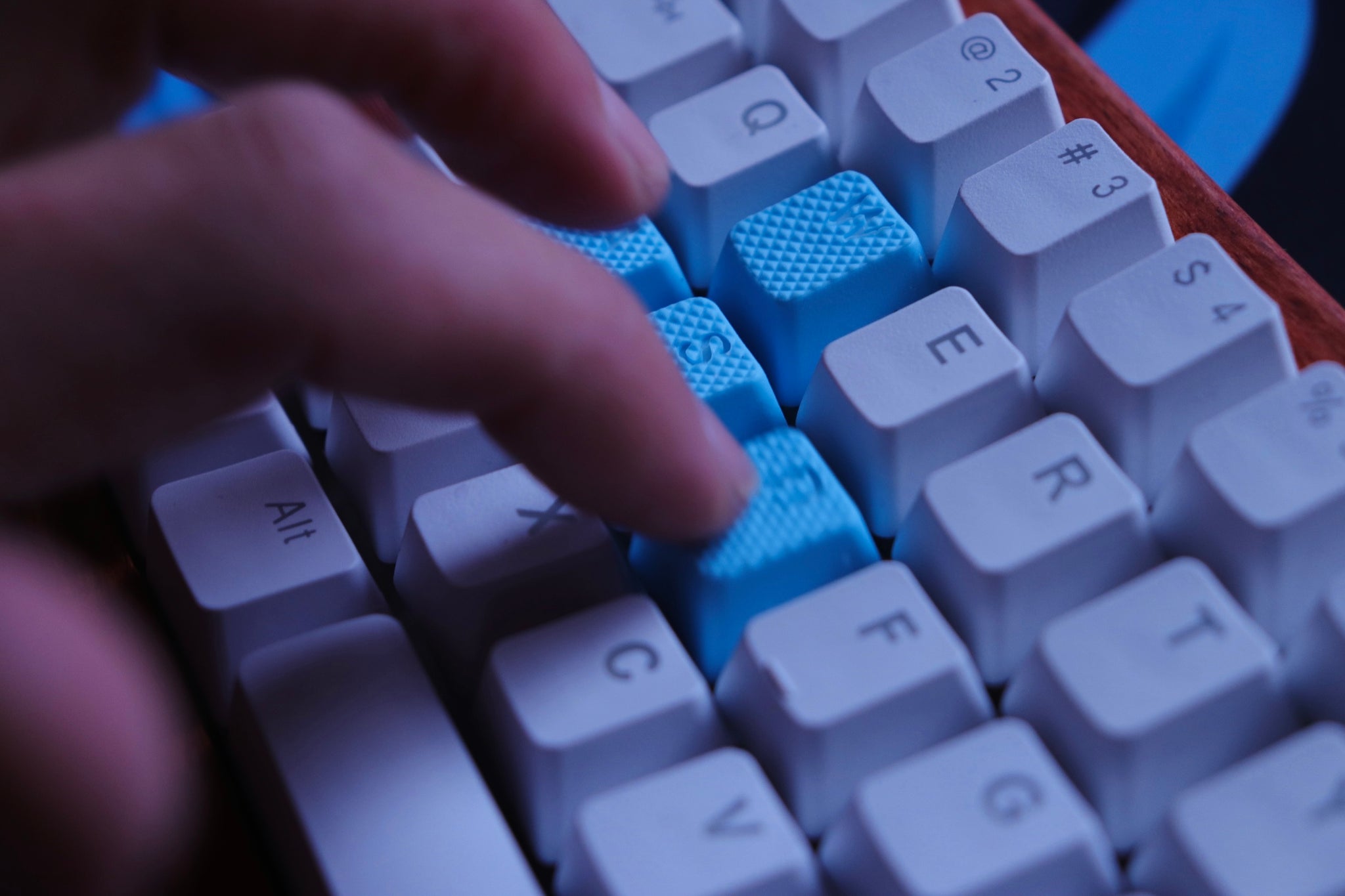 Gamer Grip Keycaps Azules