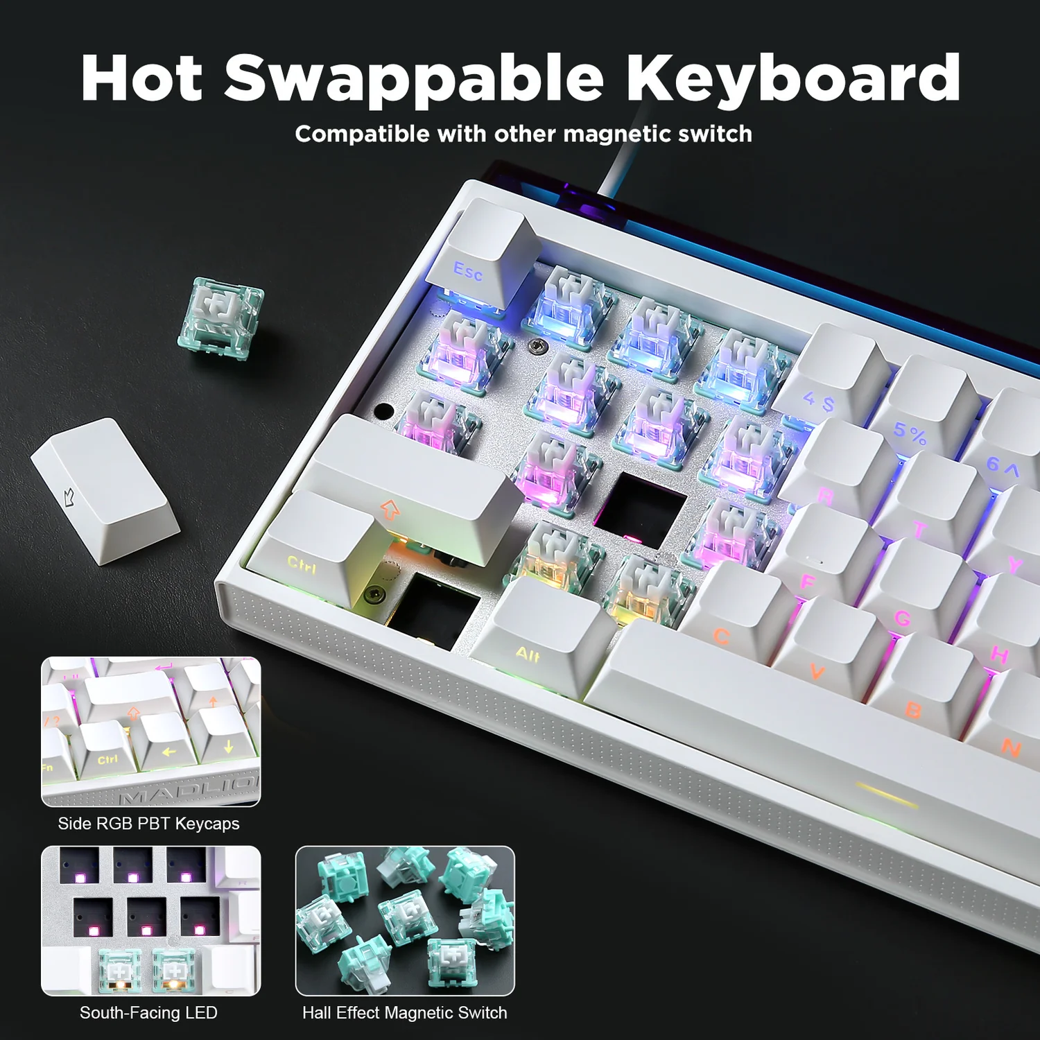 Teclado Magnético 65% Rapid Trigger MD68