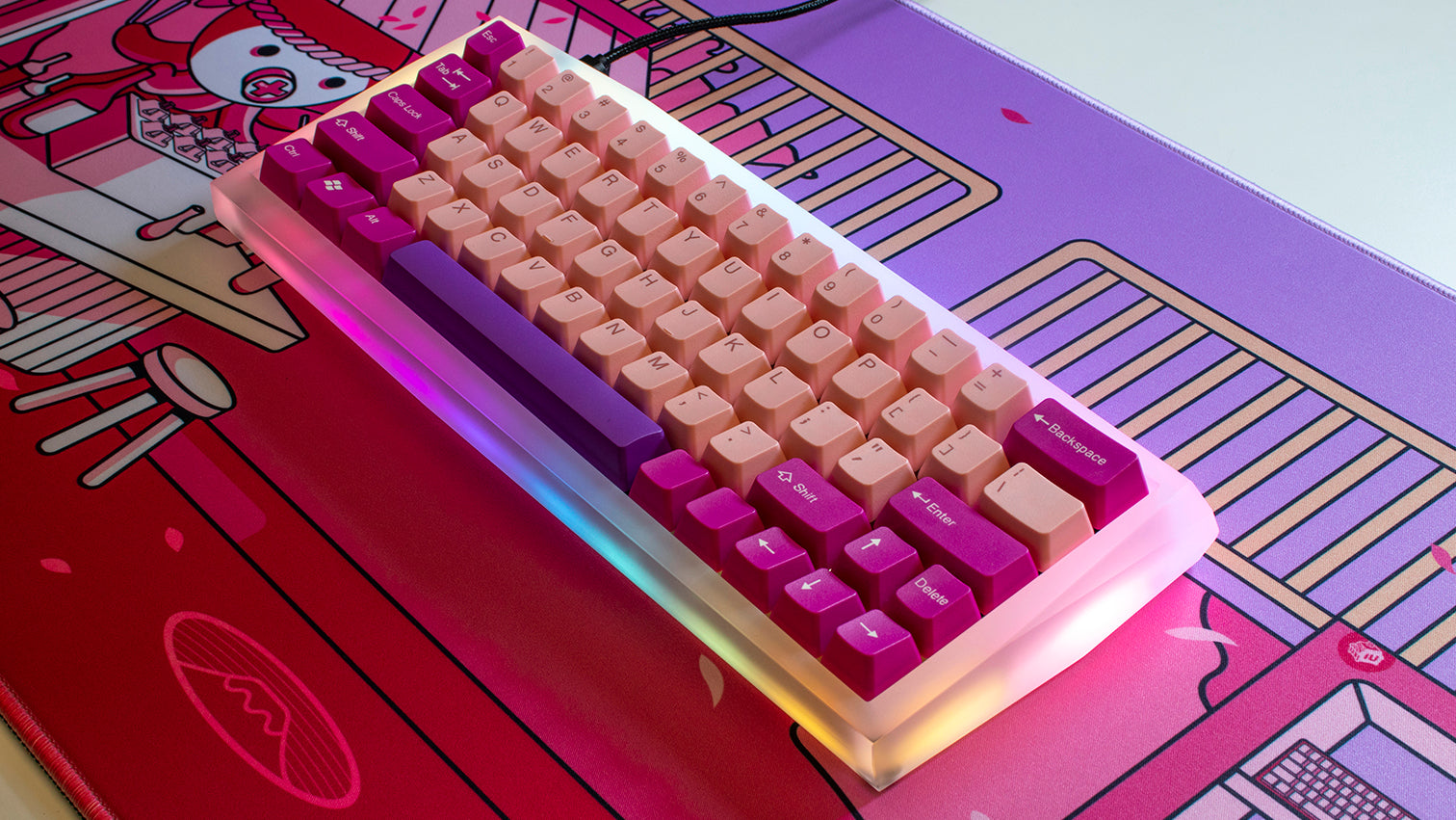 Keeb Mouse Kawaii Keeb 2.0 Underglow RGB 60%