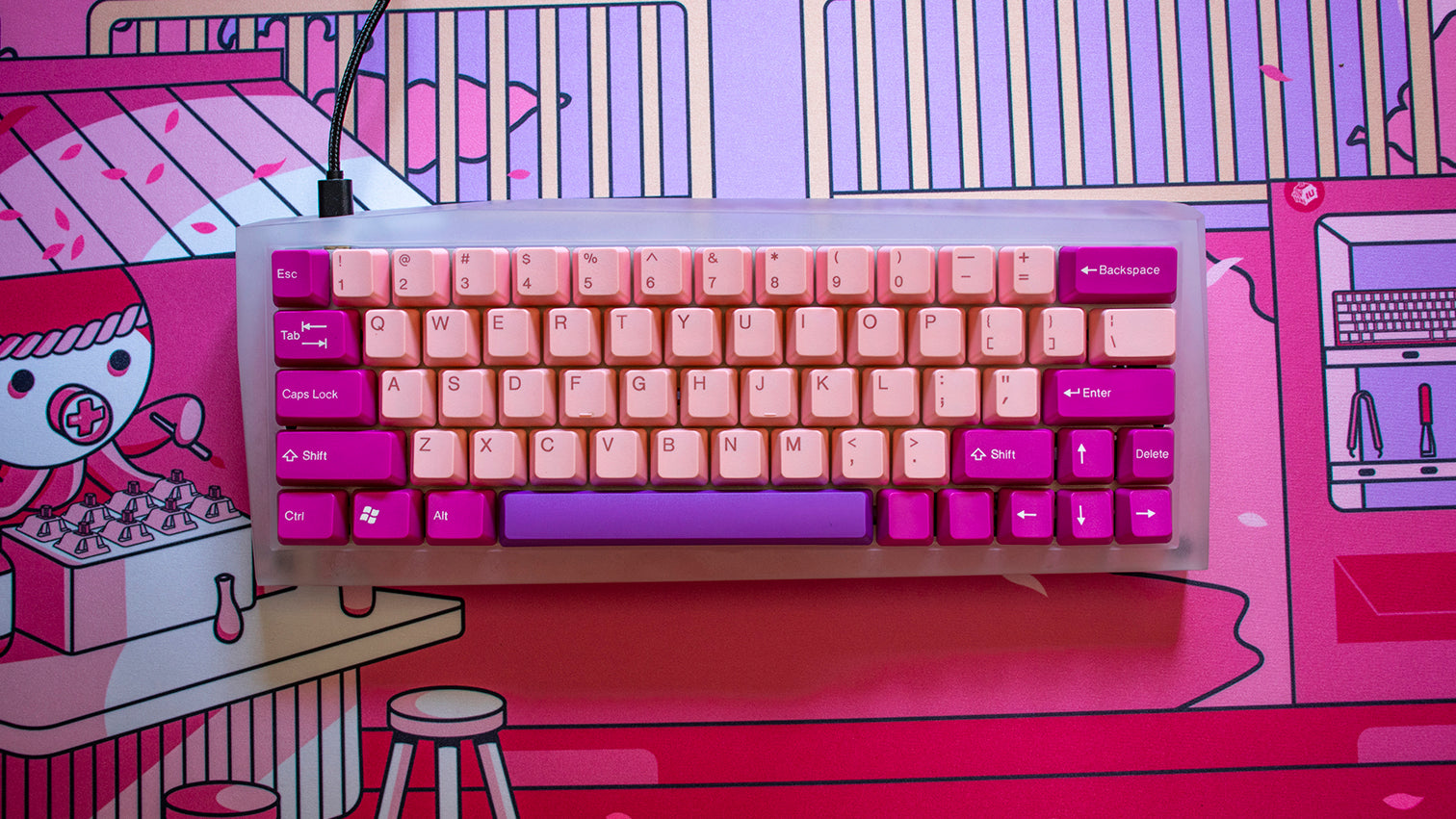 Keeb Mouse Kawaii Keeb 2.0 Underglow RGB 60%