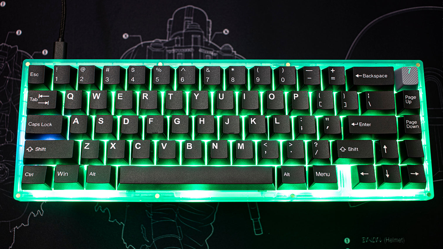 Basic Keyboard Matrix Matrix Keyboard RGB 65%