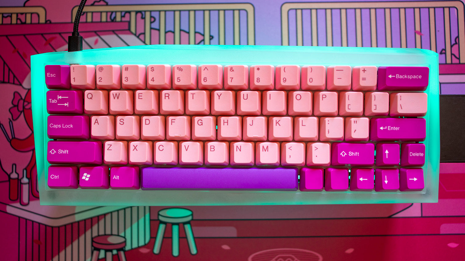 Keeb Mouse Kawaii Keeb 2.0 Underglow RGB 60%