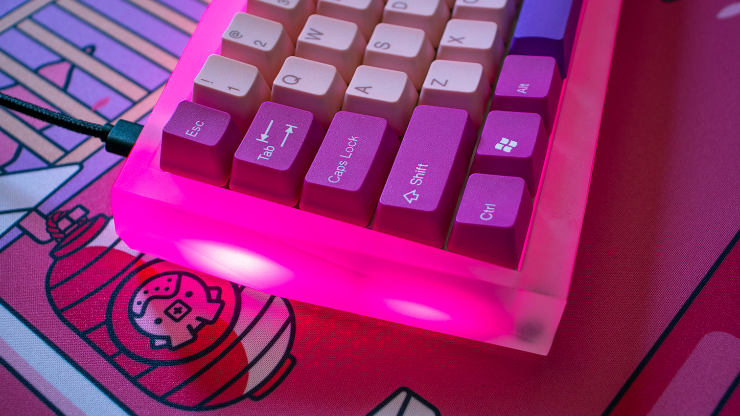 Keeb Mouse Kawaii Keeb 2.0 Underglow RGB 60%
